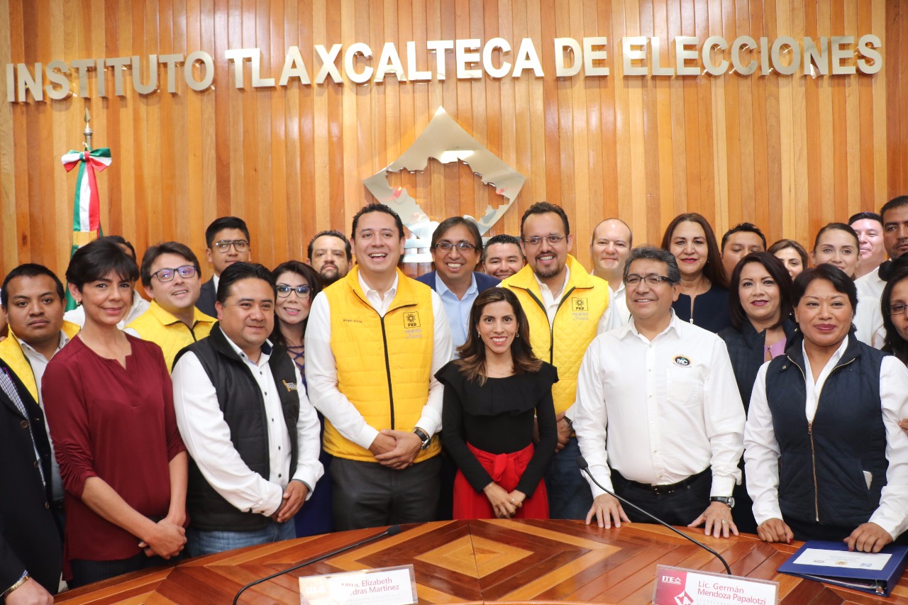 Se declara coalición Por Tlaxcala al Frente lista para elección de julio